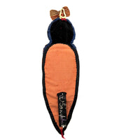 A. Campbell's Hanging Velvet and Silk Folk Art Sewing Owl with American Flag Bow