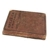 James McFarland's c. 1900 Speller and Word Book with Good Endpage Lettering and Scribbles