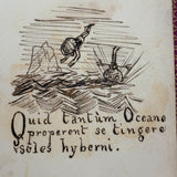 The First Book of VIRGIL's The Aeneid: Amazing Hand-drawn Re-telling with Latin Subtitles, F.B. Greene, Providence RI, 1868 (Copy)