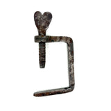 19th Century Hand-forged  Heart Quilting Clamp