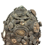 Dark and Craggy Antique Stoneware/Redware Memory Jug, Sealed Forever