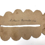 Lot of Old Quilter's Templates, One Signed, Dated 1889