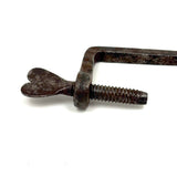 19th Century Hand-forged  Heart Quilting Clamp