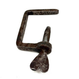 19th Century Hand-forged  Heart Quilting Clamp