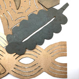 Lot of Old Quilter's Templates, One Signed, Dated 1889