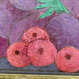 Radiant Eggplant Still Life by Haitian Artist Calixte Henry, 1980