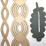 Lot of Old Quilter's Templates, One Signed, Dated 1889