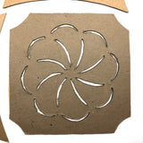 Lot of Old Quilter's Templates, One Signed, Dated 1889