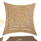 Lot of Old Quilter's Templates, One Signed, Dated 1889