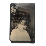 Curious c. 1870s Baby Portrait with (Hidden Mother’s?) Hand, T.S. Estabrook, Brooklyn Ferrotype 