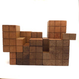 Beautiful Old Set of Divided Cube Teaching Blocks