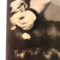 Curious c. 1870s Baby Portrait with (Hidden Mother’s?) Hand, T.S. Estabrook, Brooklyn Ferrotype 