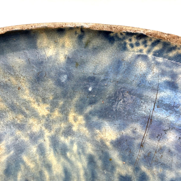 Frinch Hand Big, Beautiful Antique French Country Hand-thrown Stoneware Bowl/Platt ...