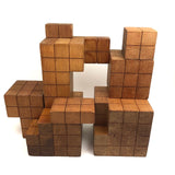 Beautiful Old Set of Divided Cube Teaching Blocks