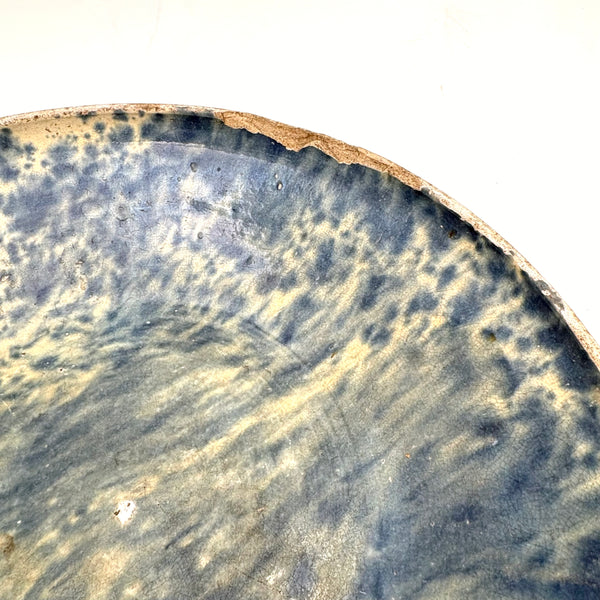 Frinch Hand Big, Beautiful Antique French Country Hand-thrown Stoneware Bowl/Platt ...