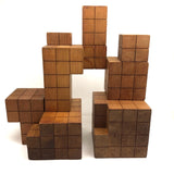 Beautiful Old Set of Divided Cube Teaching Blocks