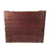Brilliant Collapsible Crate in Old Red Paint