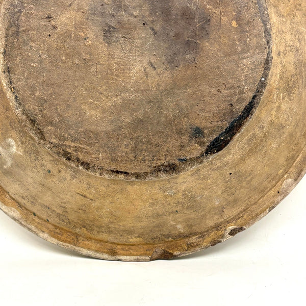 Frinch Hand Big, Beautiful Antique French Country Hand-thrown Stoneware Bowl/Platt ...