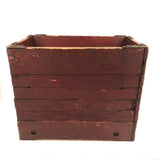Brilliant Collapsible Crate in Old Red Paint