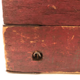 Brilliant Collapsible Crate in Old Red Paint