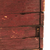 Brilliant Collapsible Crate in Old Red Paint