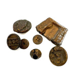 Dark and Craggy Antique Stoneware/Redware Memory Jug, Sealed Forever