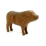 Wonderful Antique Hand-carved Wooden Pig