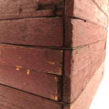 Brilliant Collapsible Crate in Old Red Paint