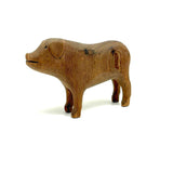 Wonderful Antique Hand-carved Wooden Pig