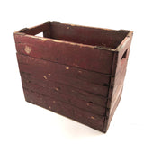 Brilliant Collapsible Crate in Old Red Paint