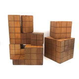 Beautiful Old Set of Divided Cube Teaching Blocks