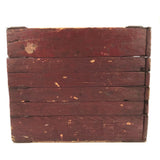 Brilliant Collapsible Crate in Old Red Paint