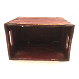 Brilliant Collapsible Crate in Old Red Paint