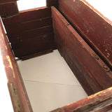 Brilliant Collapsible Crate in Old Red Paint
