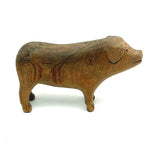 Wonderful Antique Hand-carved Wooden Pig