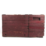 Brilliant Collapsible Crate in Old Red Paint