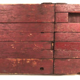 Brilliant Collapsible Crate in Old Red Paint
