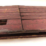 Brilliant Collapsible Crate in Old Red Paint