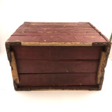 Brilliant Collapsible Crate in Old Red Paint