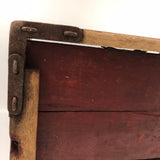 Brilliant Collapsible Crate in Old Red Paint