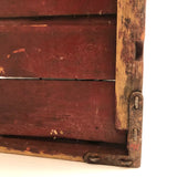 Brilliant Collapsible Crate in Old Red Paint