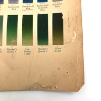 SOLD c. 1940s Rembrandt Artists Water Colors —60 Color Sample Tri-fold