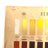 SOLD c. 1940s Rembrandt Artists Water Colors —60 Color Sample Tri-fold