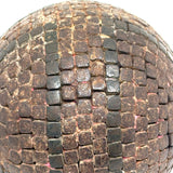 Iron Studded French Boules/Petanque Ball with Cross Pattern, c. 1880s