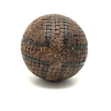 Iron Studded French Boules/Petanque Ball with Cross Pattern, c. 1880s