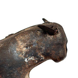 Forlorn Feeling Old Tin Toy Bull on Wheels (with Moving Ears)