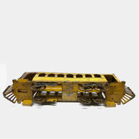 C. 1910s Schieble (Dayton, Ohio) Large Tin Litho Trolley in Yellow and Red