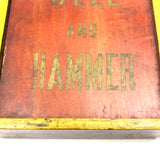 19th Century Bell and Hammer Game with Original Instructions, Bone Chips and Extra Cards (2 Dice Short)