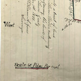 Lovely Hand-drawn Surveyor's Map #2: 100 Acres for Leven Waller, 1875