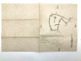 Lovely Hand-drawn Surveyor's Map #2: 100 Acres for Leven Waller, 1875